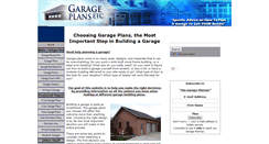 Desktop Screenshot of garageplansetc.com